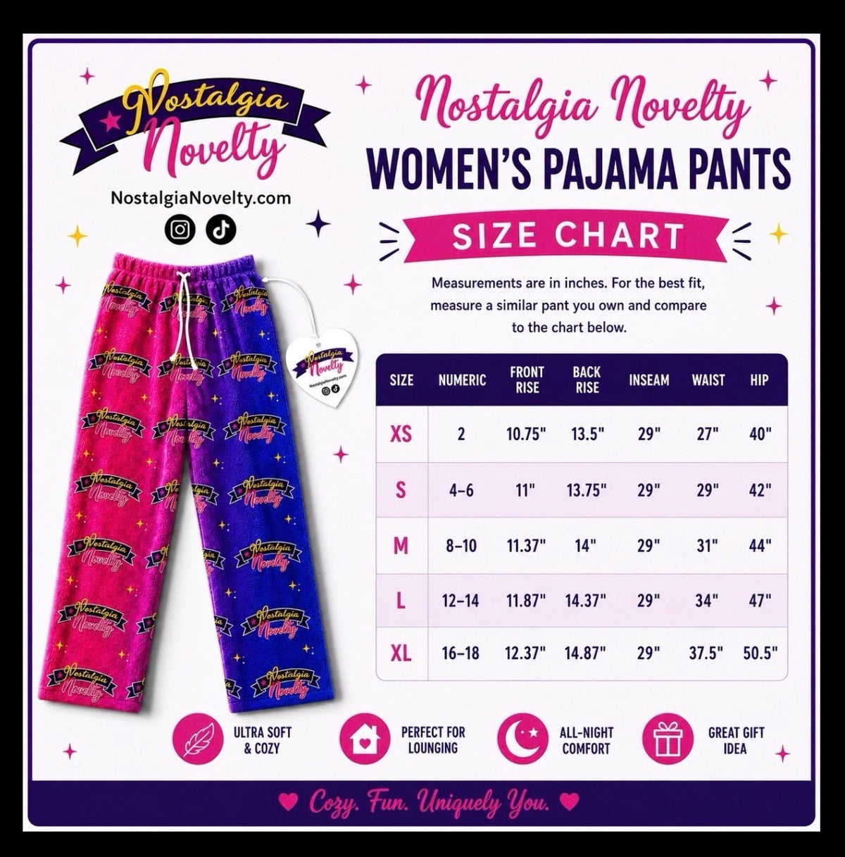 Frutiger Metro Purple Pajama Pants