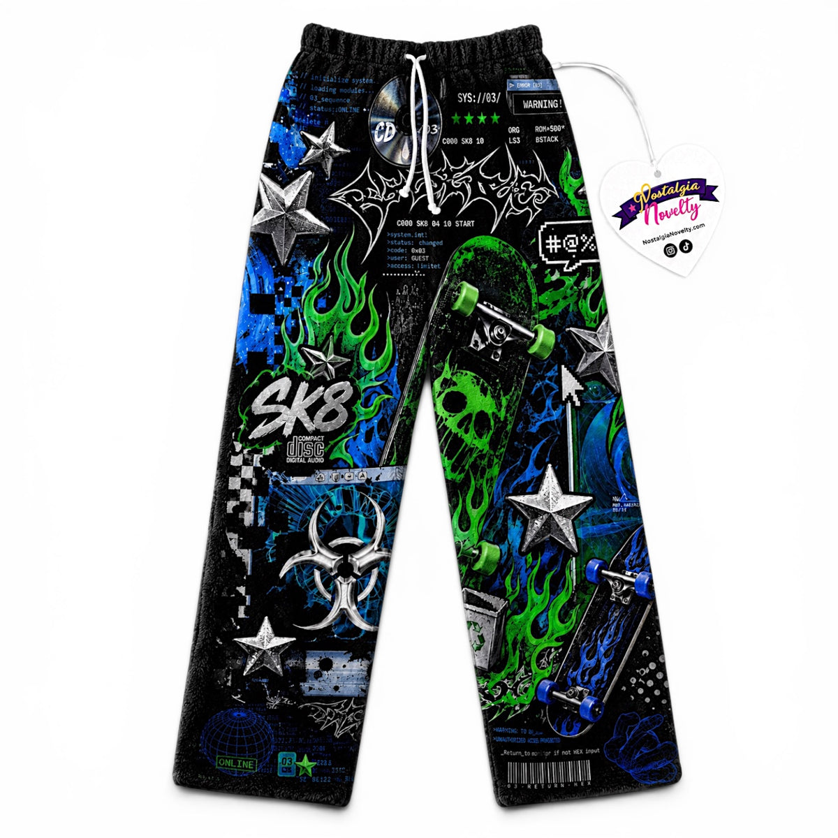 Cyber Chrome Pajama Pants