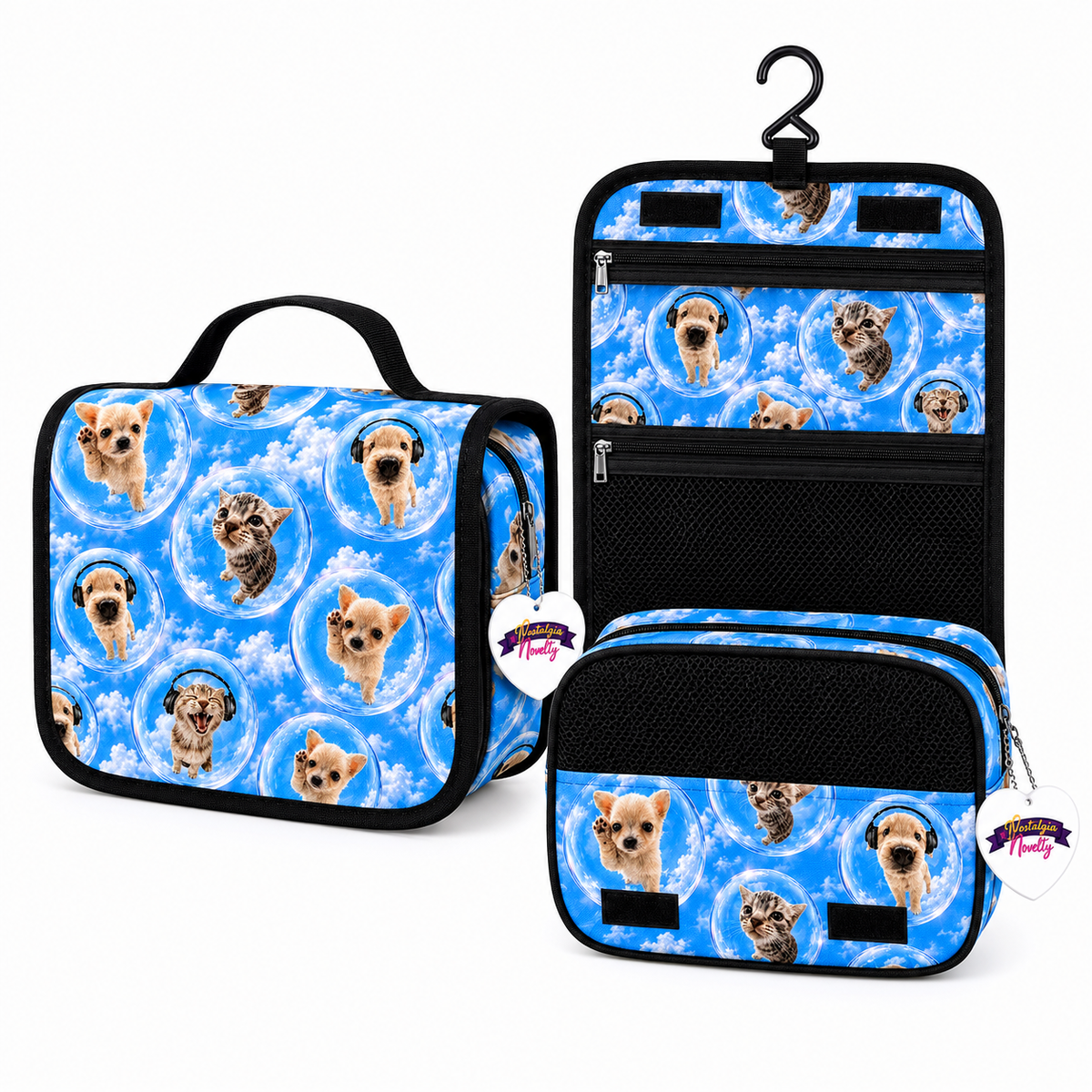 Cat Dog Toiletry Bag
