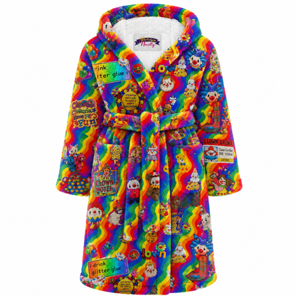 Rainbow Clown Pajama Robe