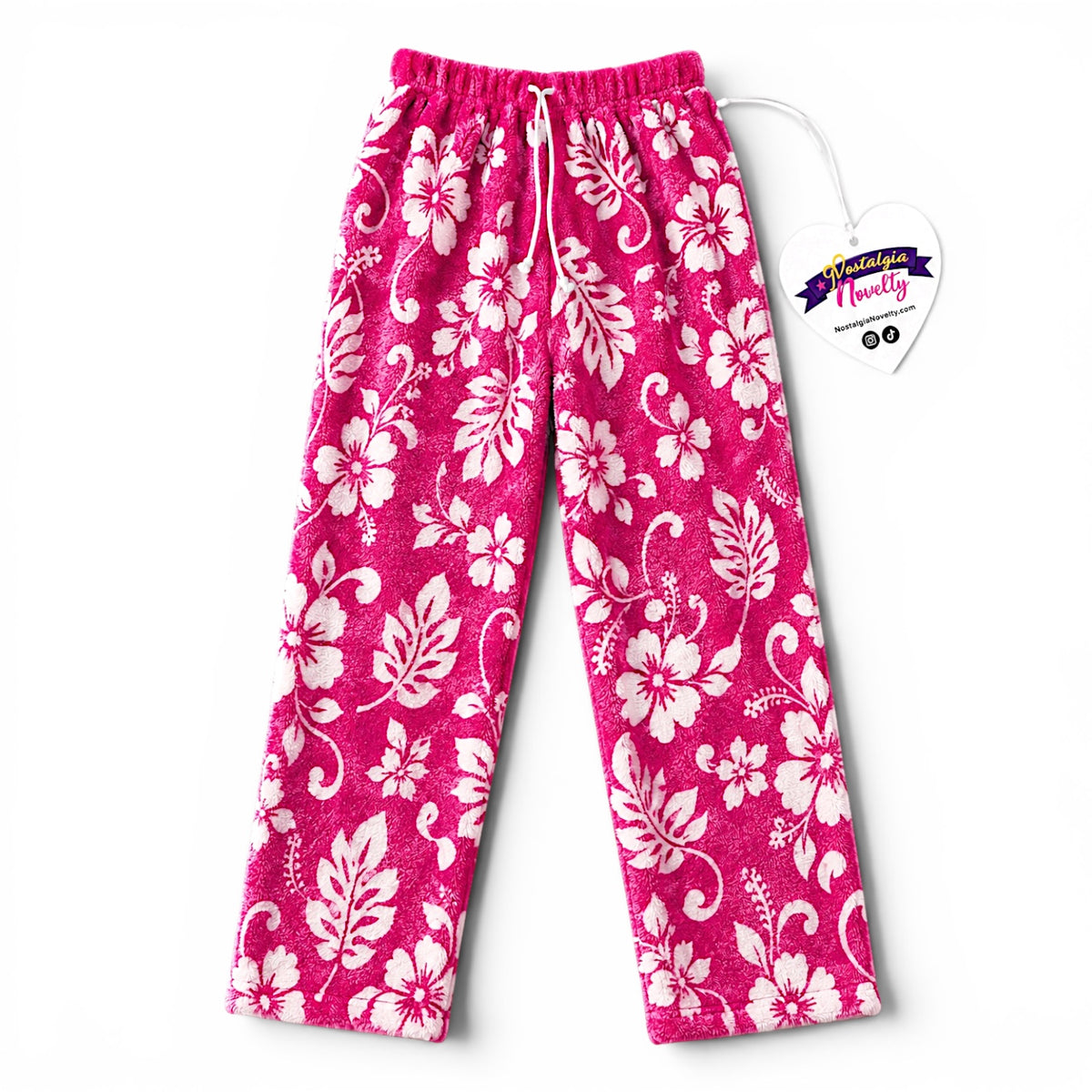 Hibiscus Hawaii Pink Pajama Pants