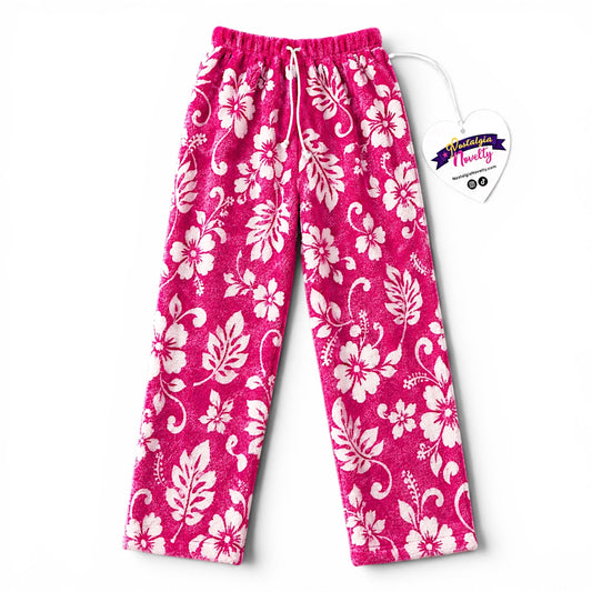 Hibiscus Hawaii Pink Pajama Pants