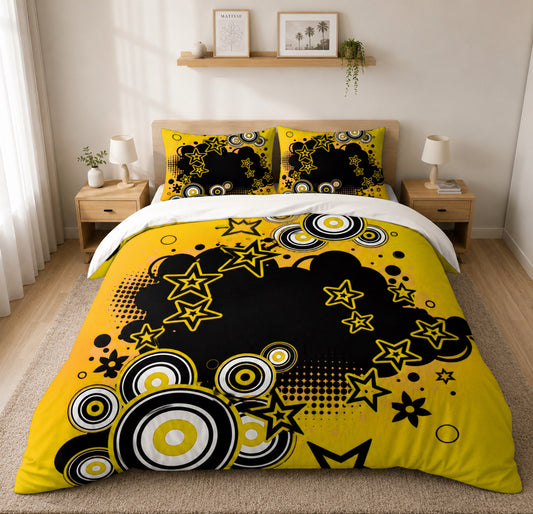 Frutiger Metro Yellow 100% Cotton Bed Set