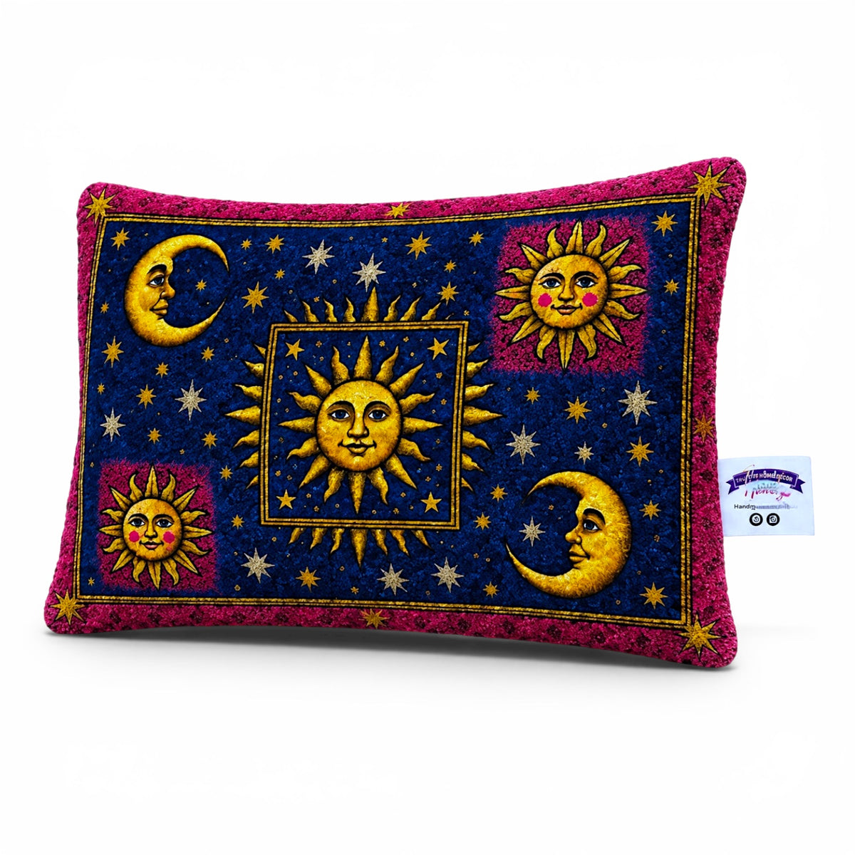 Celestial Patchwork Pillow Cover