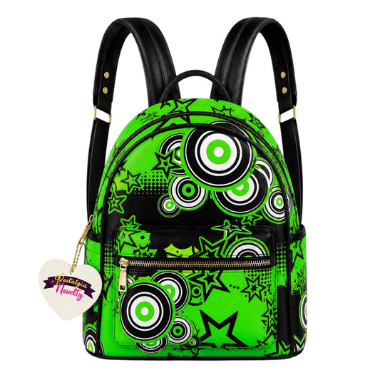 Frutiger Metro Green PU Leather Backpack