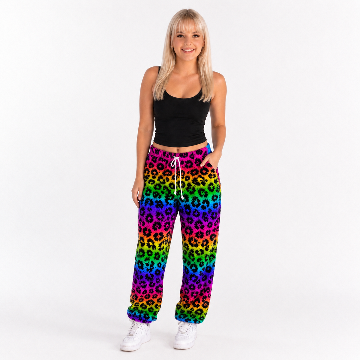 Rainbow Leopard Pajama Pants