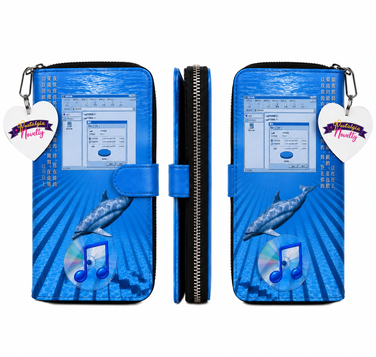 Cyber Dolphin PU Leather Wallet