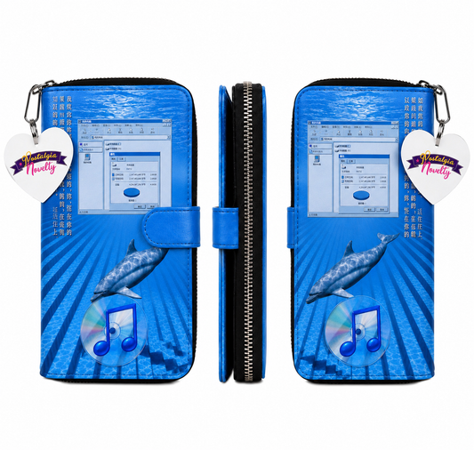 Cyber Dolphin PU Leather Wallet